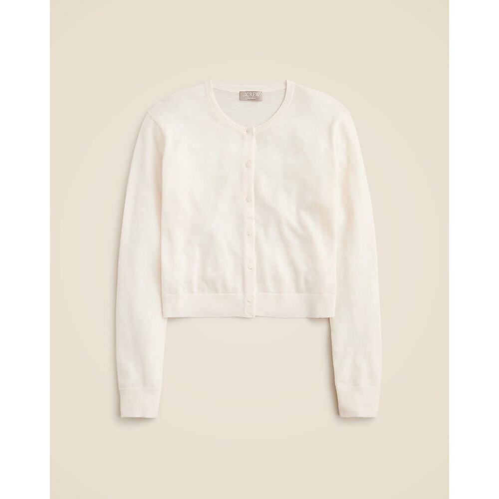 J.Crew Featherweight Cashmere Shrunken Cardigan Sweater - XL